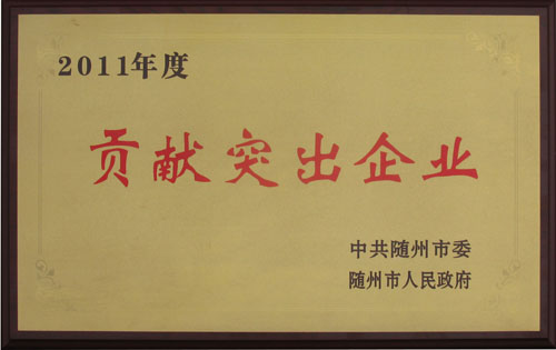 2011年度贡献突出企业