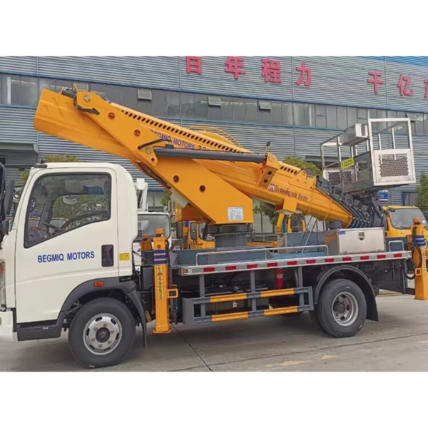 Brand New HOWO 12m-32m Aerial Work Platform Truck Telescopic Arm Bucket Lift Truck