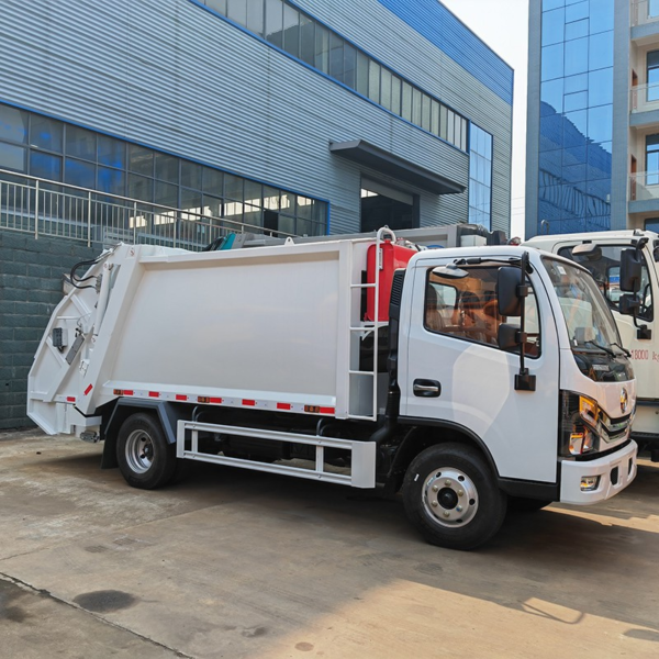 Dongfeng Automatic Garbage Compression Waste Collect 8cbm Compressed Garbage Truck