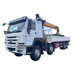 Factory Price HOWO 8X4 Truck Mounted Crane 14 Ton Telescopic Boom Crane Truck for Sale