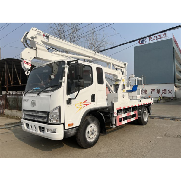Right Hand Drive 4X2 FAW 14m Folding Boom Aerial Work High Lifting Platform Truck for Sale