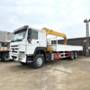 Sinotruk HOWO 10 Ton 12ton Telescopic Boom Crane Mounted Truck 6X4 Truck Crane for Sale