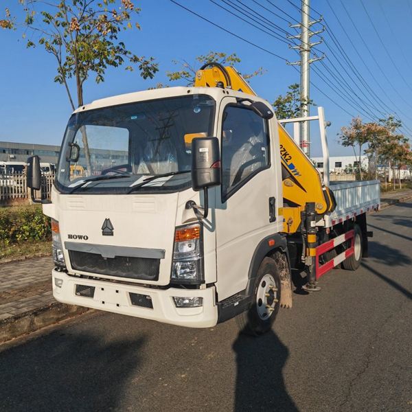 主图1 Factory Price HOWO 2t 3t 5t 6t Small Knuckle Boom Crane Truck Cargo Crane Truck for Sale