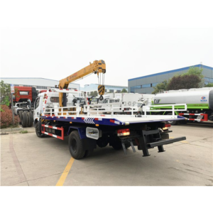 Clw Tow Truck Wrecker with Crane 4X2 5ton Hydraulic Straight Boom Truck Mounted Cranes