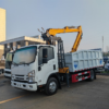 1suzu Dump Truck with 5 Ton Folding Arm Crane Mobile Crane Truck Lifting Equipment