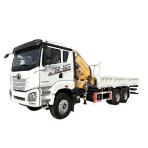 Customized FAW 6X4 Truck Mounted Crane 10 Ton Foldable Knuckle Boom Crane for Sale