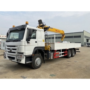 Sinotruk HOWO 6X4 Truck with Crane Manufacturer 12 Tons Lorry Mounted Crane