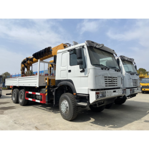 HOWO 6X6 12ton 14ton Telescopic Boom Crane Truck Lorry New Diesel Manual Transmission Truck Mounted Crane