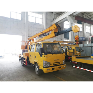 China Brand New 1suzu 13m 16m 19m Height Hydraulic Lift Telescopic Boom Bucket Aerial Working Platform Truck Folding Boom Aerial Work Vehicle