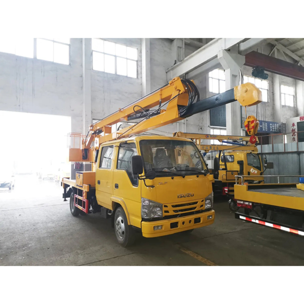 China Brand New 1suzu 13m 16m 19m Height Hydraulic Lift Telescopic Boom Bucket Aerial Working Platform Truck Folding Boom Aerial Work Vehicle