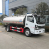 Dongfeng 6cbm Fresh Milk Beer Drinking Water Edible Oil Tank Storage Delivery Truck for Sale