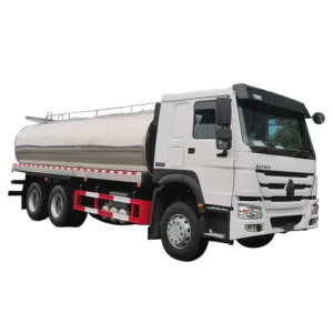 HOWO 20000L Fresh Milk Transportation Tank Truck 20cbm Stainless Steel Tanker Truck