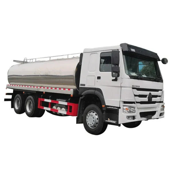 主图1 HOWO 20000L Fresh Milk Transportation Tank Truck 20cbm Stainless Steel Tanker Truck