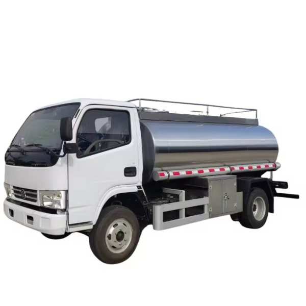 Dongfeng Small Stainless Steel Drinking Water Truck 5000L Fresh Milk Tanker Truck Price