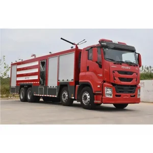 Isuzu Giga 8X4 Water Tank Foam Powder Combined Fire Fighting Truck for Sale