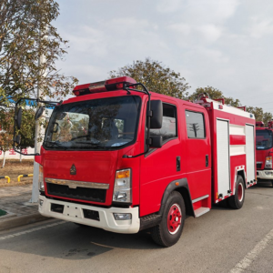 Sinotruk HOWO 4X2 3500liters Fire Fighting Truck Emergency Fire Engine for Sale