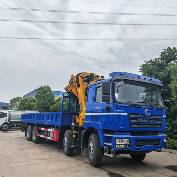 Factory Shacman 8X4 Truck Mounted Crane 25ton Knuckle Arm Crane Truck Manipulator for Sale