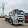 Factory Direct Sale 1suzu Giga 14 Ton Hydraulic Truck Mounted Crane Straight Boom Crane for Sale