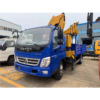 Foton 4 Tons Cargo Truck with Crane 6 Wheels Mobile Knuckle Boom Crane Truck for Sale