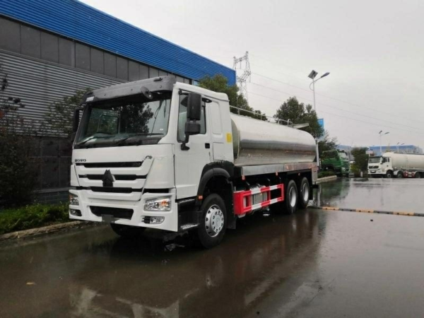 主图2 HOWO 6X4 Stainless Steel Milk Tank Truck20000 Liters Tanker Truck for Fresh Milk Transporting