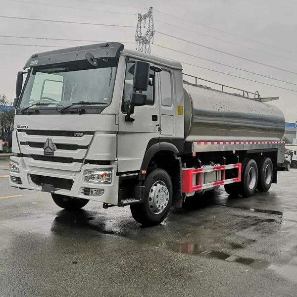 主图2 HOWO 20000L Fresh Milk Transportation Tank Truck 20cbm Stainless Steel Tanker Truck