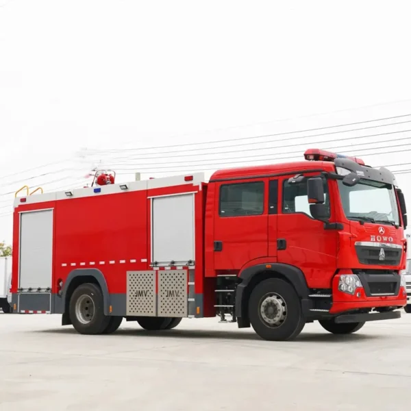 Factory Price HOWO Double Row off-Road 8000liters Fire Fighting Truck for Sale