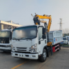 1suzu Dump Truck with 5 Ton Folding Arm Crane Mobile Crane Truck Lifting Equipment