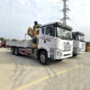 Customized FAW 6X4 Truck Mounted Crane 10 Ton Foldable Knuckle Boom Crane for Sale