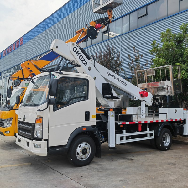 China Factory HOWO 22m Aerial Platform Work Vehicle Truck Mounted Aerial Work Platform