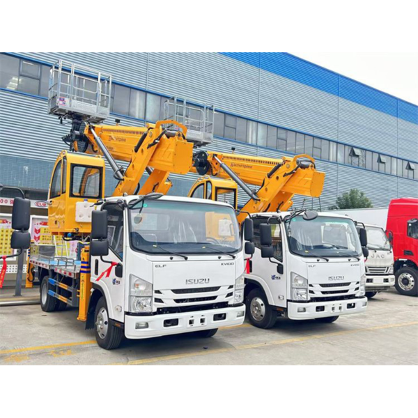 1suzu Kv100 4X2 Straight Arm Telescopic Boom 28-32 Meters Hydraulic Aerial Bucket Truck