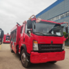 China Factory HOWO 5.5cbm Foam Tanker Fire Fighting Truck for Sale