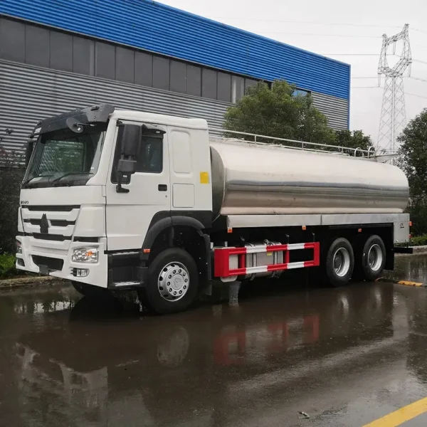 主图3 HOWO 20000L Fresh Milk Transportation Tank Truck 20cbm Stainless Steel Tanker Truck