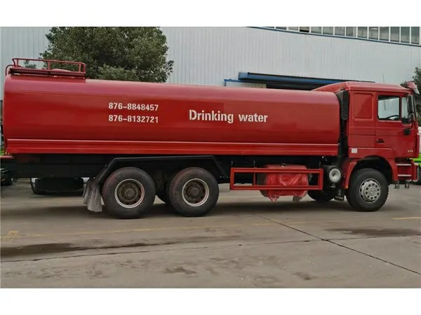 Shacman F3000 Drinking Water Portable Truck 20cbm Milk Tank Delivery Truck for Sale