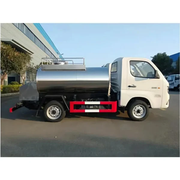 主图3 Good Price Foton Small Stainless Steel Tank Milk Delivery Truck Fresh Milk Transport Tanker Truck