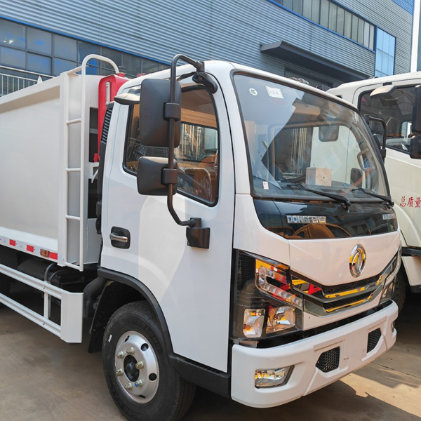 Dongfeng Automatic Garbage Compression Waste Collect 8cbm Compressed Garbage Truck