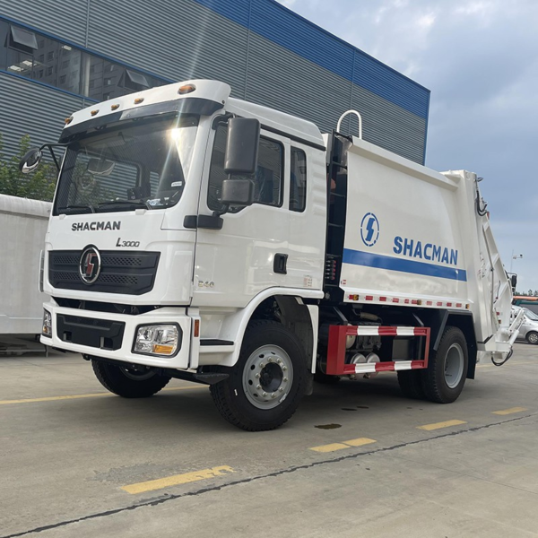 Shacman L3000 4X2 Compression Garbage Trucks Hydraulic Garbage Compactor Rubbish Truck