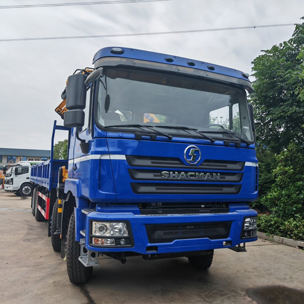 Factory Shacman 8X4 Truck Mounted Crane 25ton Knuckle Arm Crane Truck Manipulator for Sale