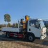主图4 Factory Price HOWO 2t 3t 5t 6t Small Knuckle Boom Crane Truck Cargo Crane Truck for Sale