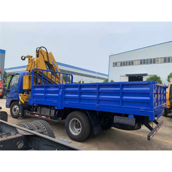 Foton 4 Tons Cargo Truck with Crane 6 Wheels Mobile Knuckle Boom Crane Truck for Sale