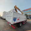 Isuzu Small Dump Truck with Folding Arm Crane for Sale