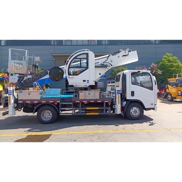 1suzu Elf Kv600 6 Wheeler 20m 22m 24m 28m 32m Hydraulic Aerial Work Platform Basket Hydraulic Ladder Truck