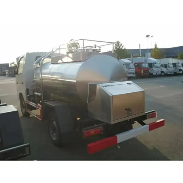 主图4 Good Price Foton Small Stainless Steel Tank Milk Delivery Truck Fresh Milk Transport Tanker Truck