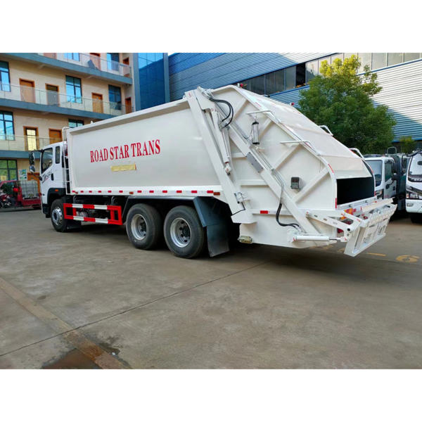 Brand New FAW 6X4 Compactor Garbage Truck Low Price Easy Operation