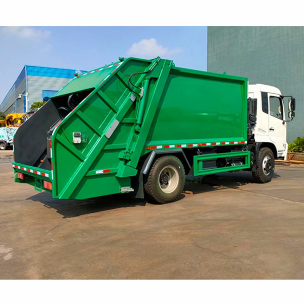 Dongfeng Rear Loading Compression Garbage Truck 4X2 15cbm Large Garbage Truck