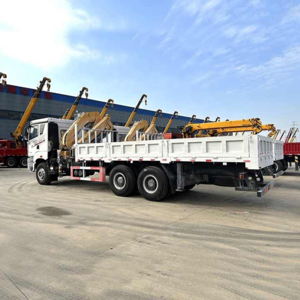 Customized FAW 6X4 Truck Mounted Crane 10 Ton Foldable Knuckle Boom Crane for Sale