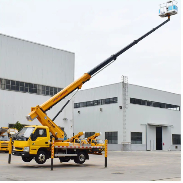 China Jmc 27 M 28m High Altitude Operation Truck 23m Hydraulic Aerial Manlift Work Platform Truck for Sale
