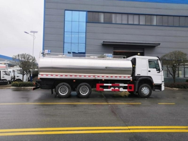 主图5 HOWO 6X4 Stainless Steel Milk Tank Truck20000 Liters Tanker Truck for Fresh Milk Transporting