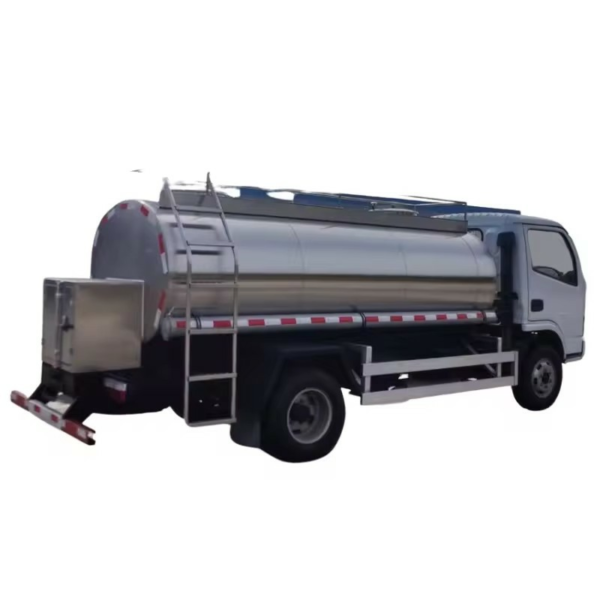 Dongfeng Small Stainless Steel Drinking Water Truck 5000L Fresh Milk Tanker Truck Price