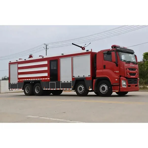 Isuzu Giga 8X4 Water Tank Foam Powder Combined Fire Fighting Truck for Sale