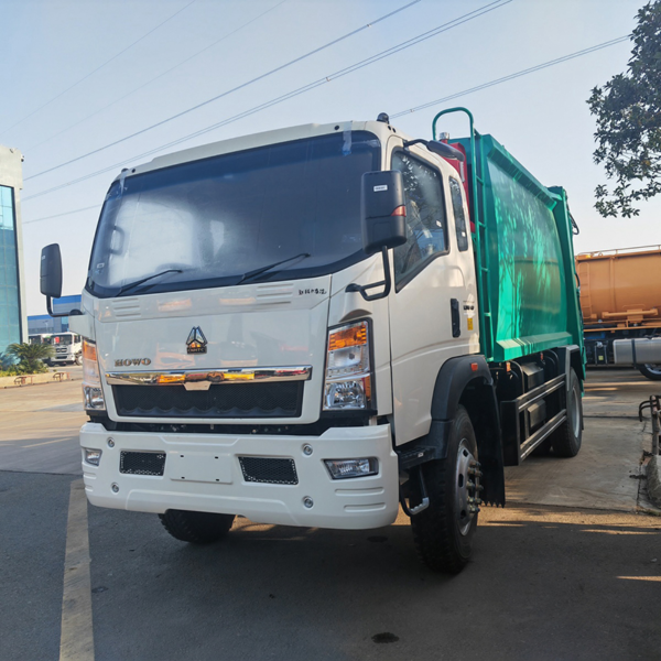 HOWO 7m3 4X2 Refuse Collector Truck Garbage Compactor Compressed Trucks